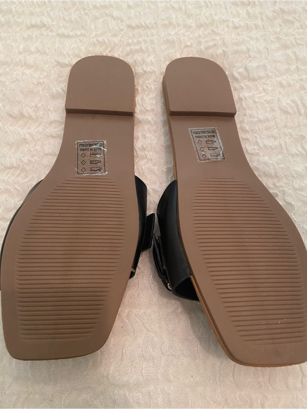 NWOB QUPID BLACK SANDALS SIZE 8.5 - Picture 3 of 5